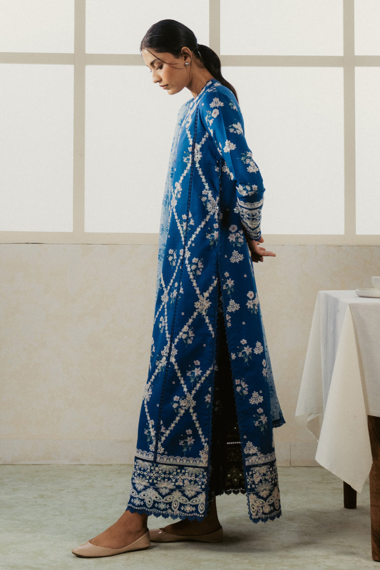 Ayzel Amore Embroidered Unstitched Lawn 3Pc Suit - VORY