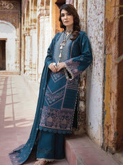 Vasal by Humdum Embroidered Peach Leather Unstitched 3Pc Suit VS-03