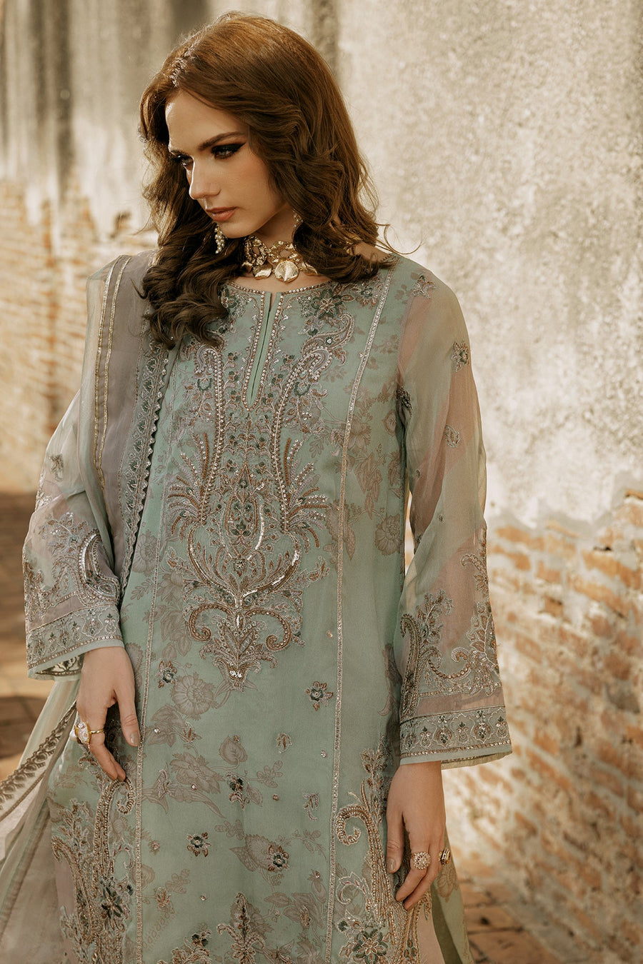 Charizma Vasal Embroidered Chiffon Unstitched 3Pc Suit VSL25-03