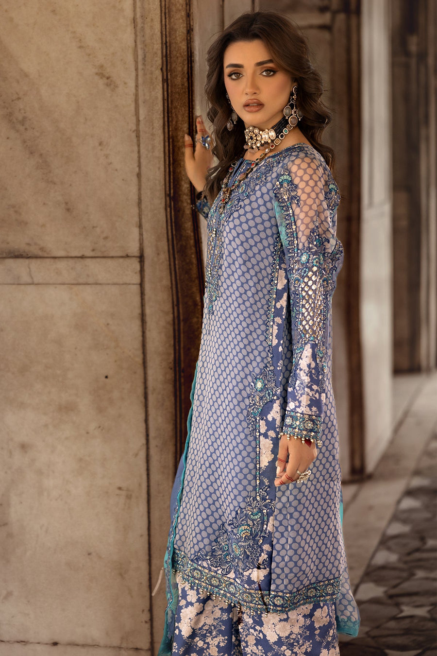 Charizma Vasal Vol-02 Embroidered Chiffon Unstitched 3Pc Suit VSL25-07