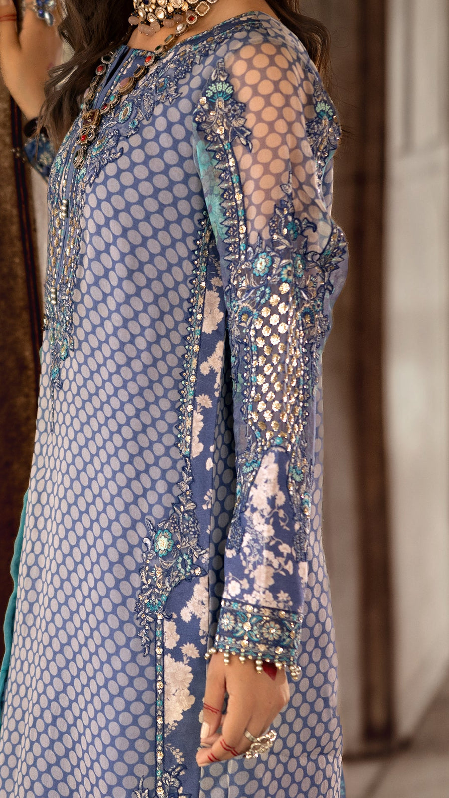 Charizma Vasal Vol-02 Embroidered Chiffon Unstitched 3Pc Suit VSL25-07