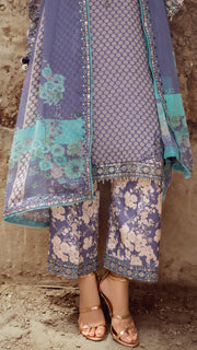 Charizma Vasal Vol-02 Embroidered Chiffon Unstitched 3Pc Suit VSL25-07
