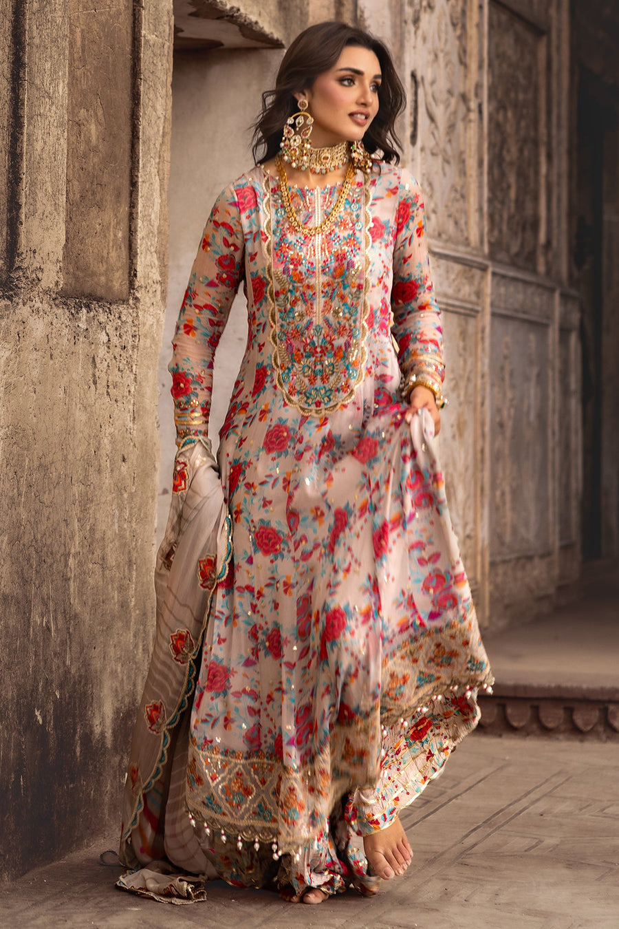 Charizma Vasal Vol-02 Embroidered Chiffon Unstitched 3Pc Suit VSL25-08