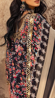 Charizma Vasal Vol-02 Embroidered Chiffon Unstitched 3Pc Suit VSL25-09