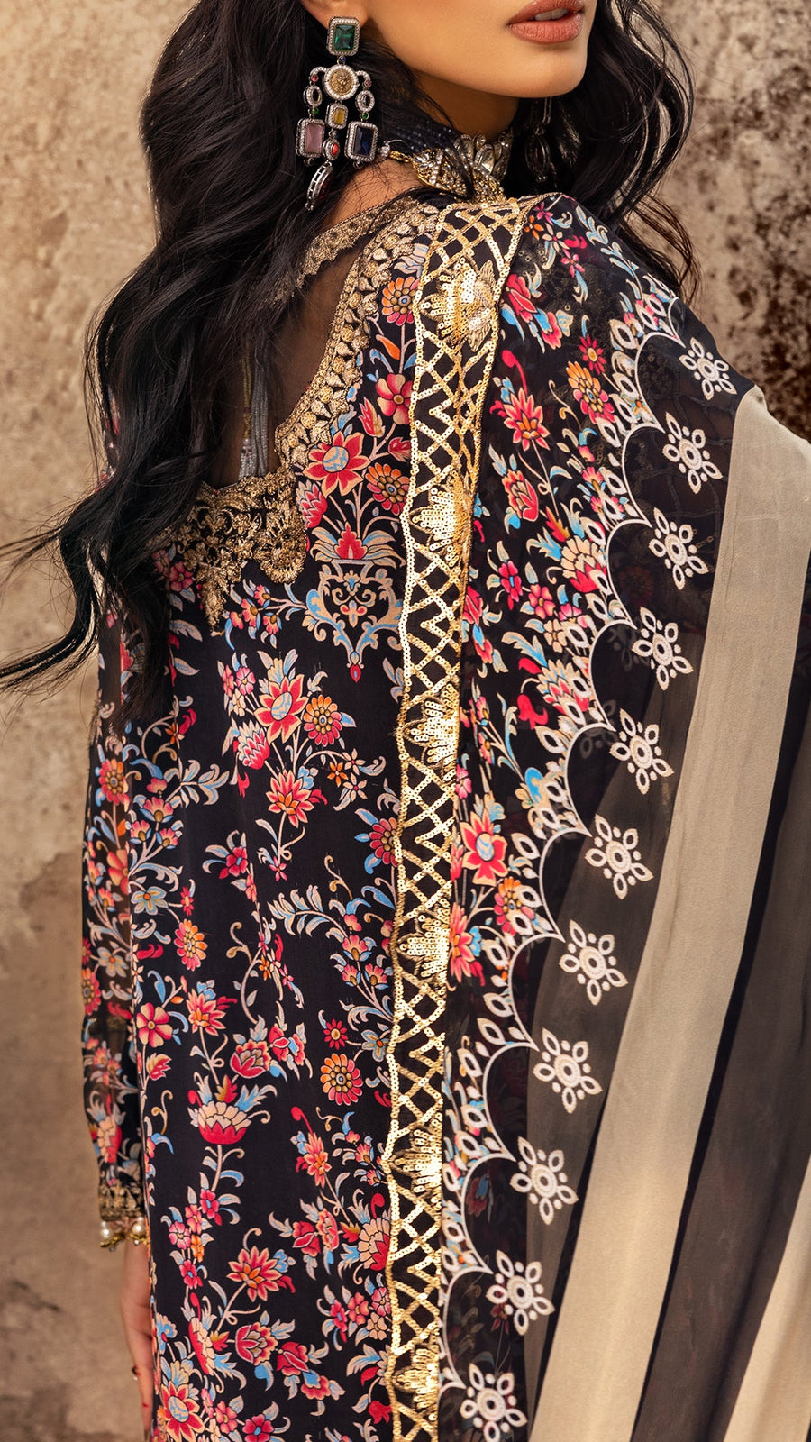 Charizma Vasal Vol-02 Embroidered Chiffon Unstitched 3Pc Suit VSL25-09