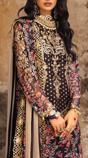Charizma Vasal Vol-02 Embroidered Chiffon Unstitched 3Pc Suit VSL25-09
