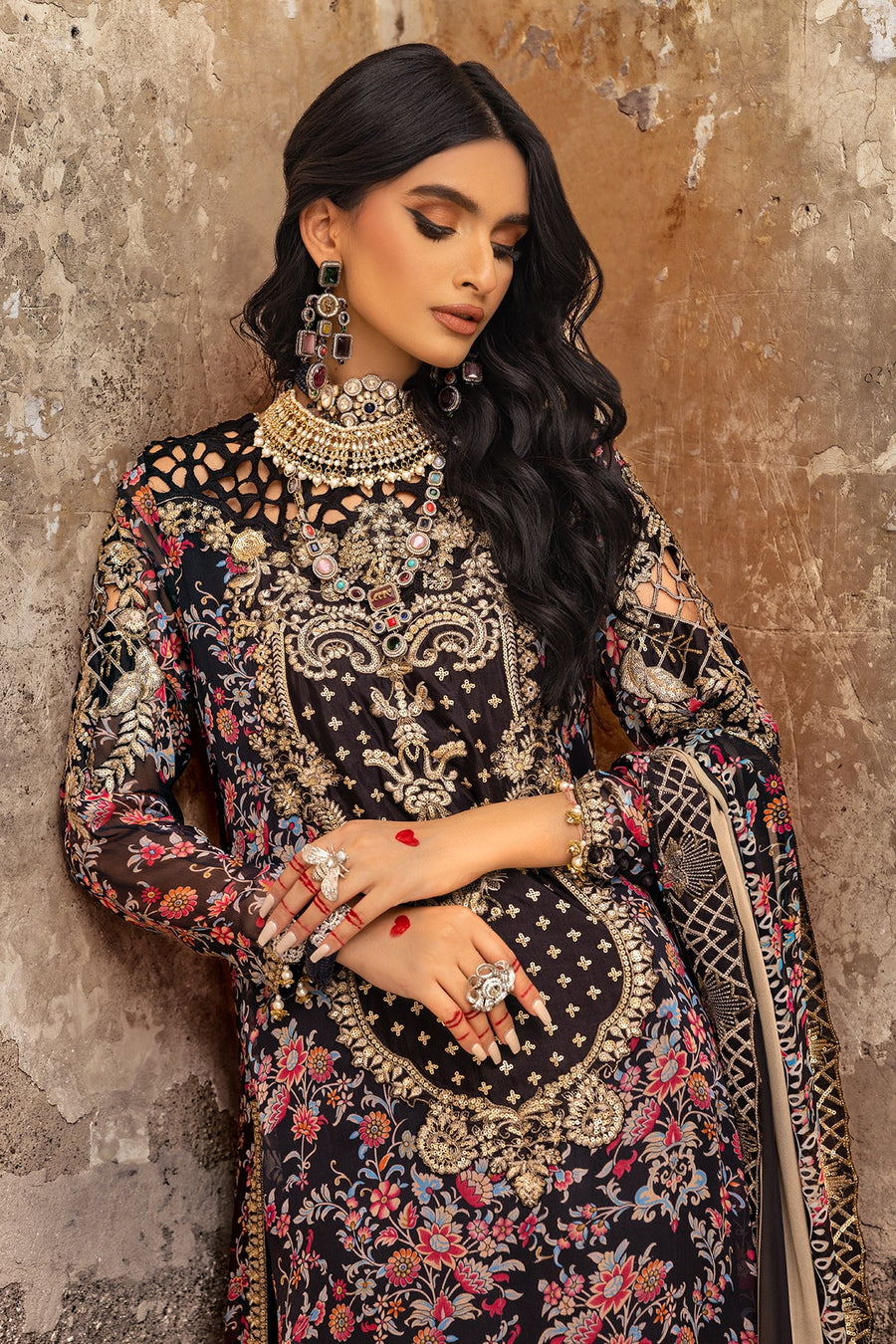 Charizma Vasal Vol-02 Embroidered Chiffon Unstitched 3Pc Suit VSL25-09