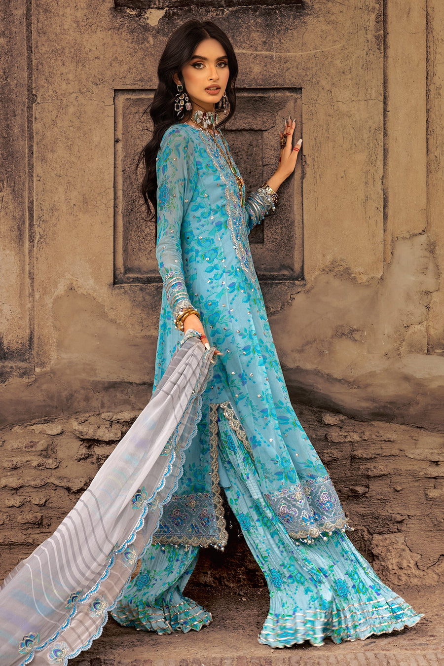 Charizma Vasal Vol-02 Embroidered Chiffon Unstitched 3Pc Suit VSL25-10