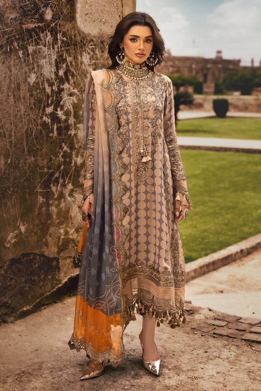 Charizma Vasal Vol-02 Embroidered Chiffon Unstitched 3Pc Suit VSL25-11