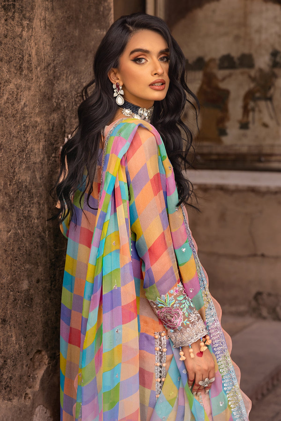 Charizma Vasal Vol-02 Embroidered Chiffon Unstitched 3Pc Suit VSL25-14