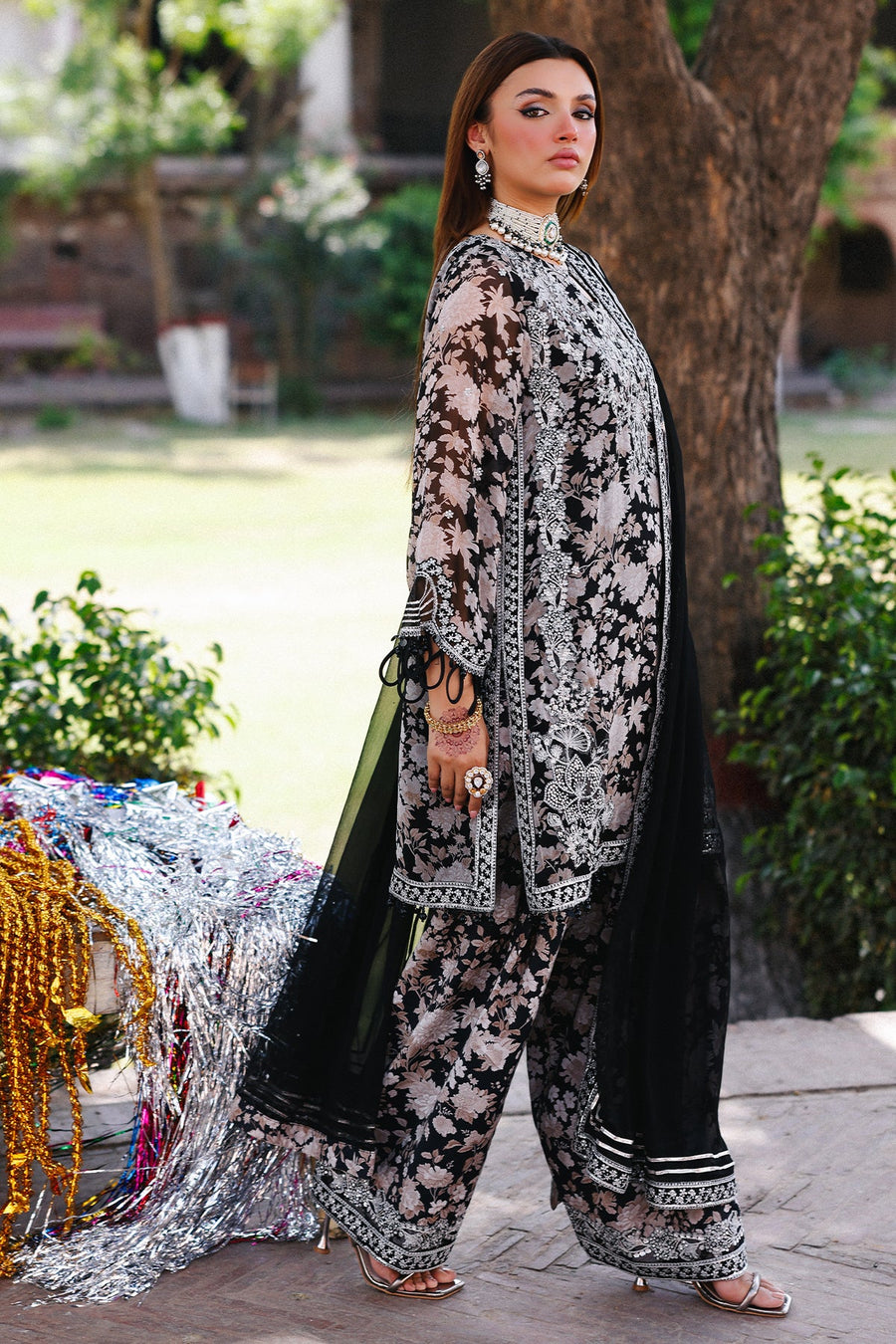 Charizma Vasal Vol-03 Embroidered Chiffon Unstitched 3Pc Suit VSL25-15