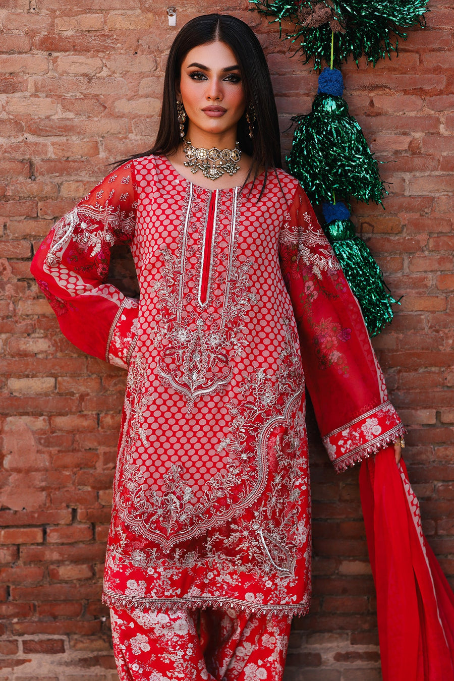 Charizma Vasal Vol-03 Embroidered Chiffon Unstitched 3Pc Suit VSL25-16