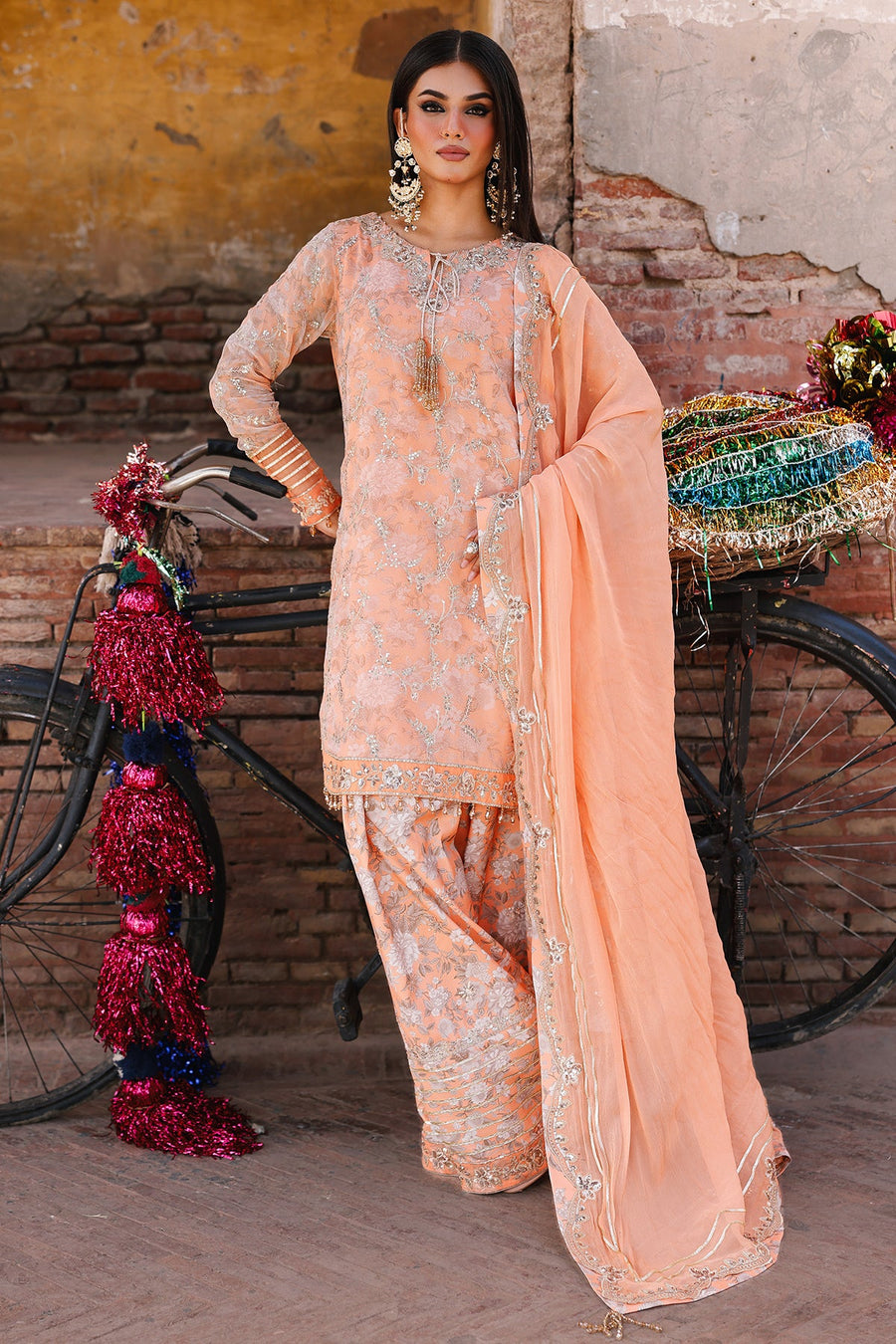 Charizma Vasal Vol-03 Embroidered Chiffon Unstitched 3Pc Suit VSL25-19
