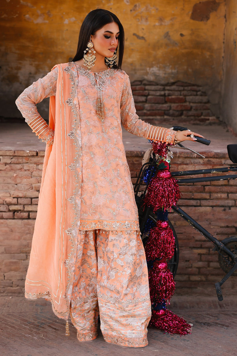 Charizma Vasal Vol-03 Embroidered Chiffon Unstitched 3Pc Suit VSL25-19
