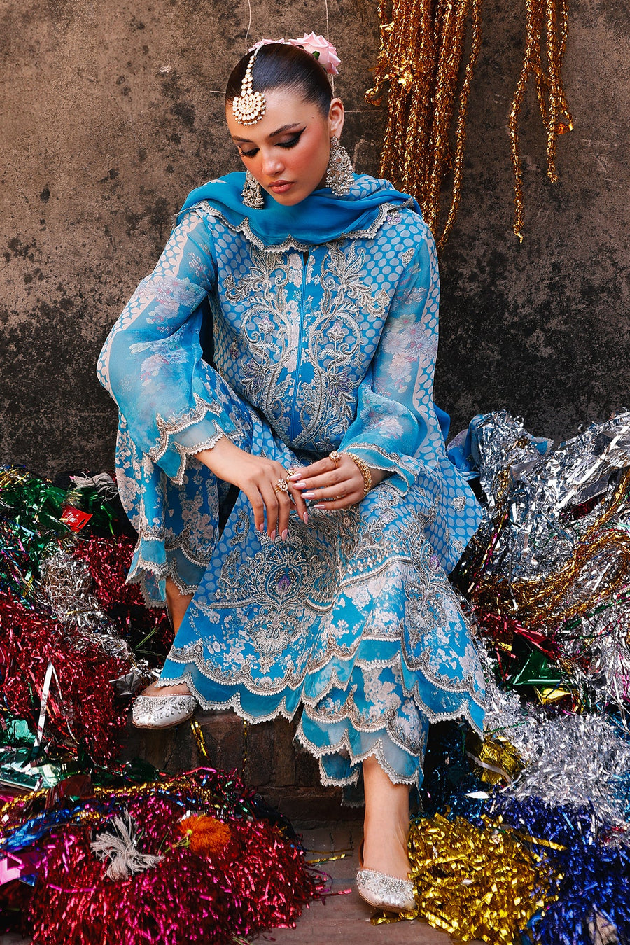 Charizma Vasal Vol-03 Embroidered Chiffon Unstitched 3Pc Suit VSL25-20