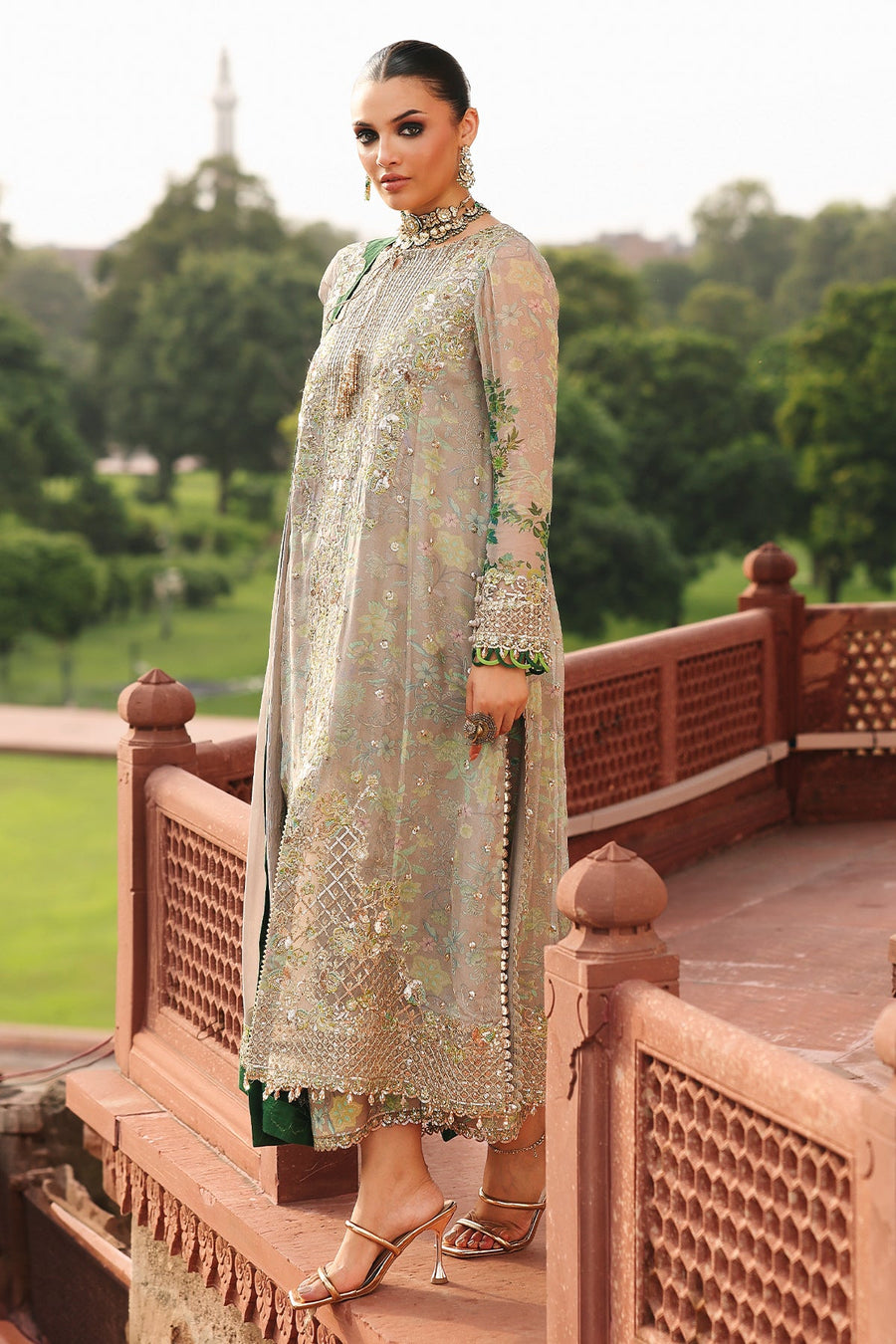 Charizma Vasal Vol-04 Embroidered Chiffon Unstitched 3Pc Suit VSL25-23