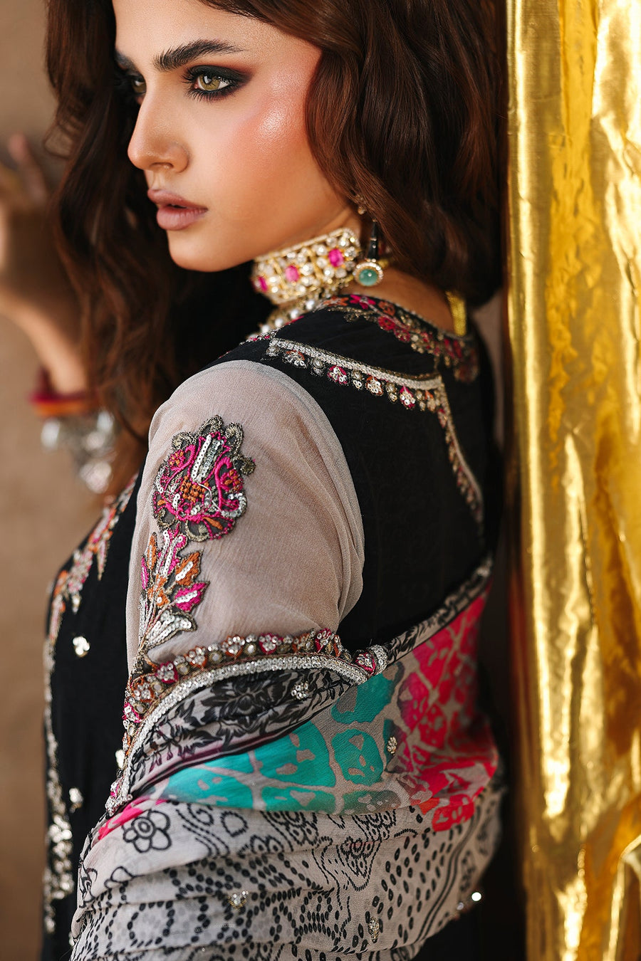 Charizma Vasal Vol-04 Embroidered Chiffon Unstitched 3Pc Suit VSL25-24