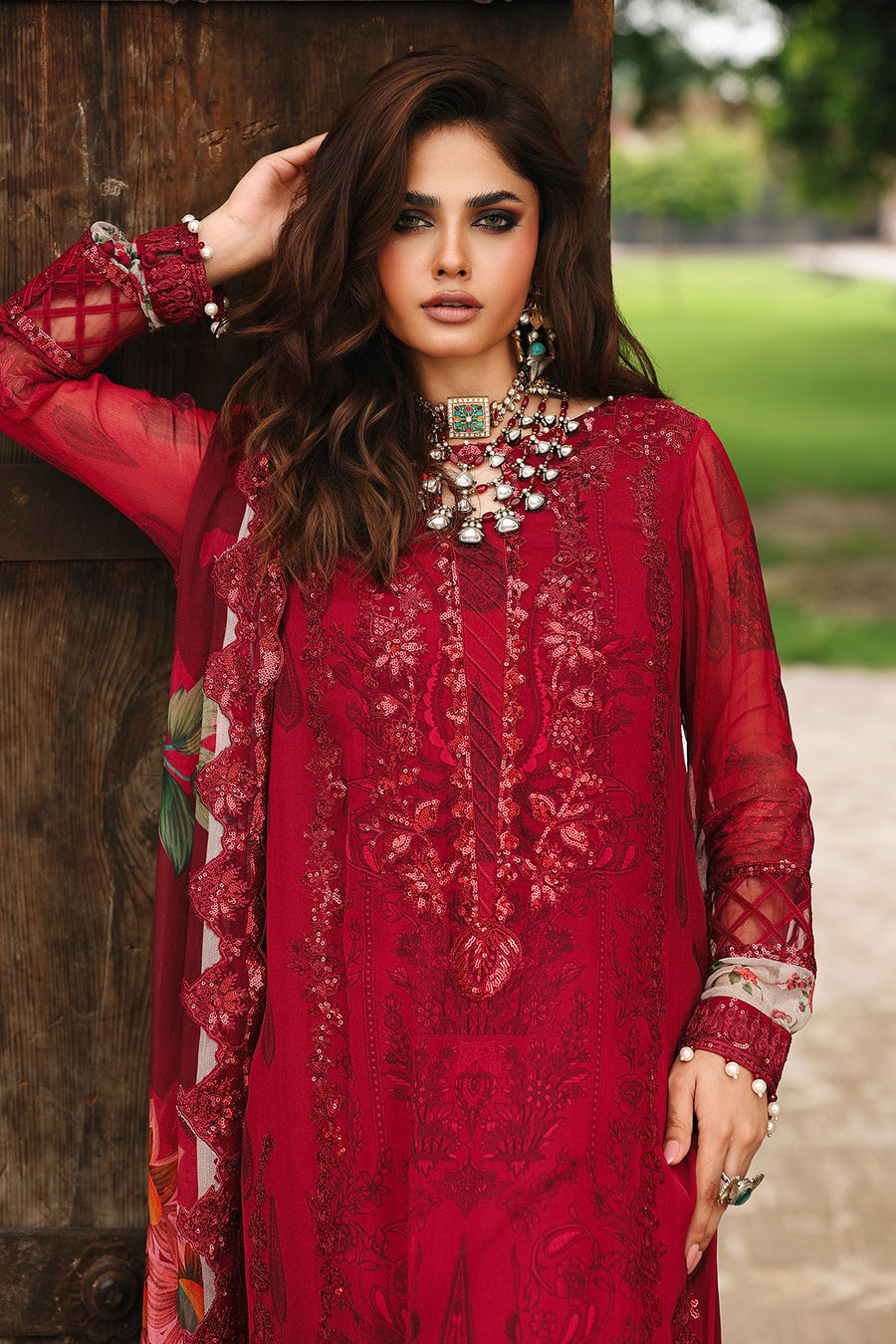 Charizma Vasal Vol-04 Embroidered Chiffon Unstitched 3Pc Suit VSL25-25