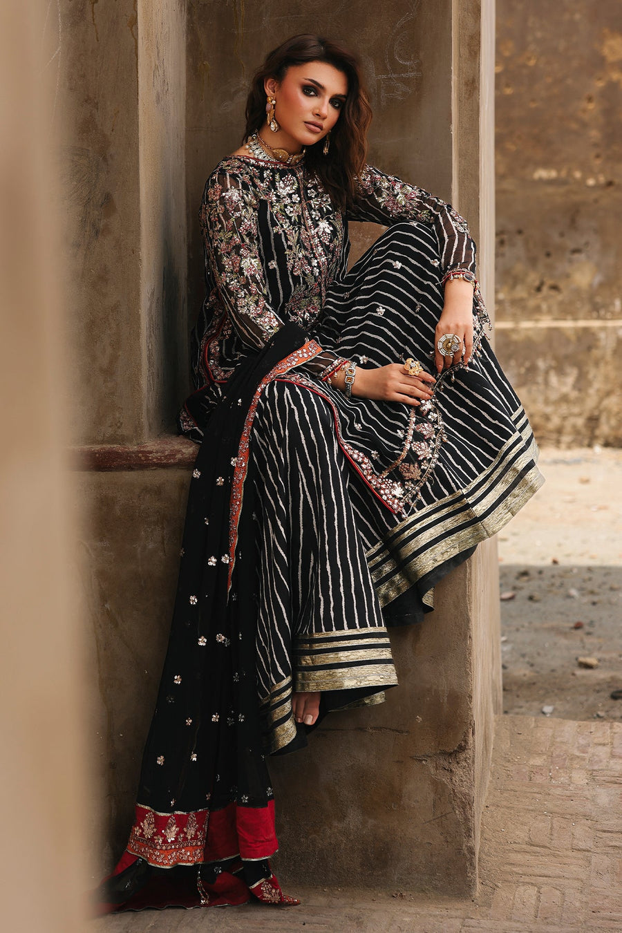 Charizma Vasal Vol-04 Embroidered Chiffon Unstitched 3Pc Suit VSL25-26