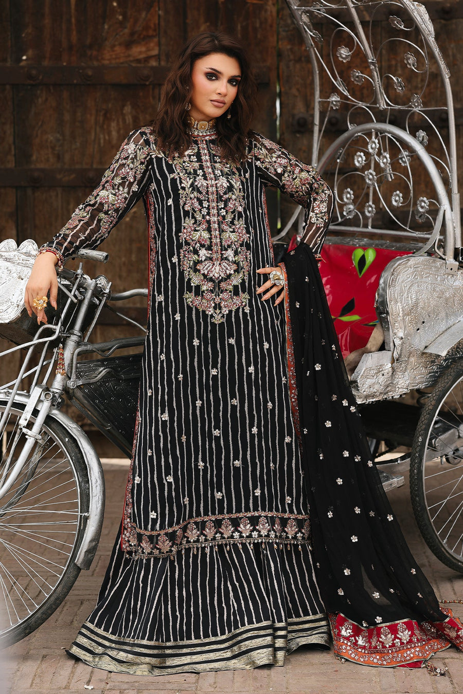 Charizma Vasal Vol-04 Embroidered Chiffon Unstitched 3Pc Suit VSL25-26
