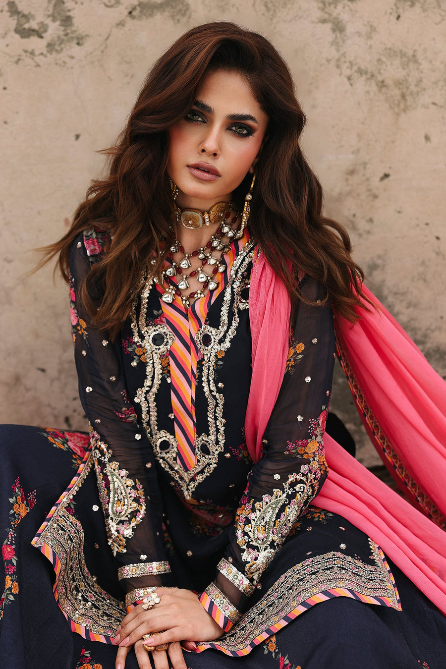 Charizma Vasal Vol-04 Embroidered Chiffon Unstitched 3Pc Suit VSL25-29