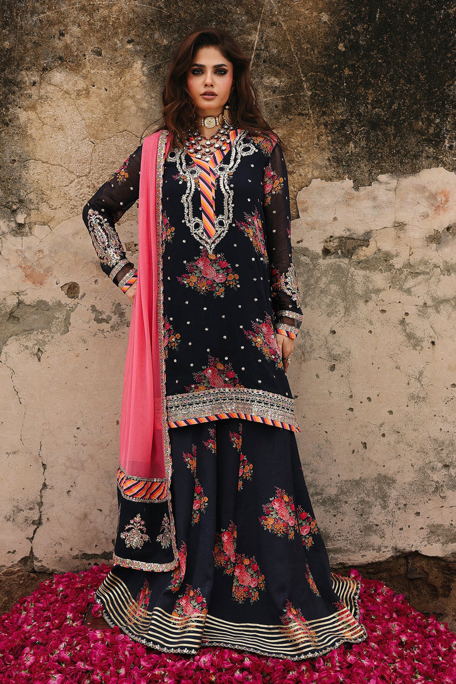 Charizma Vasal Vol-04 Embroidered Chiffon Unstitched 3Pc Suit VSL25-29