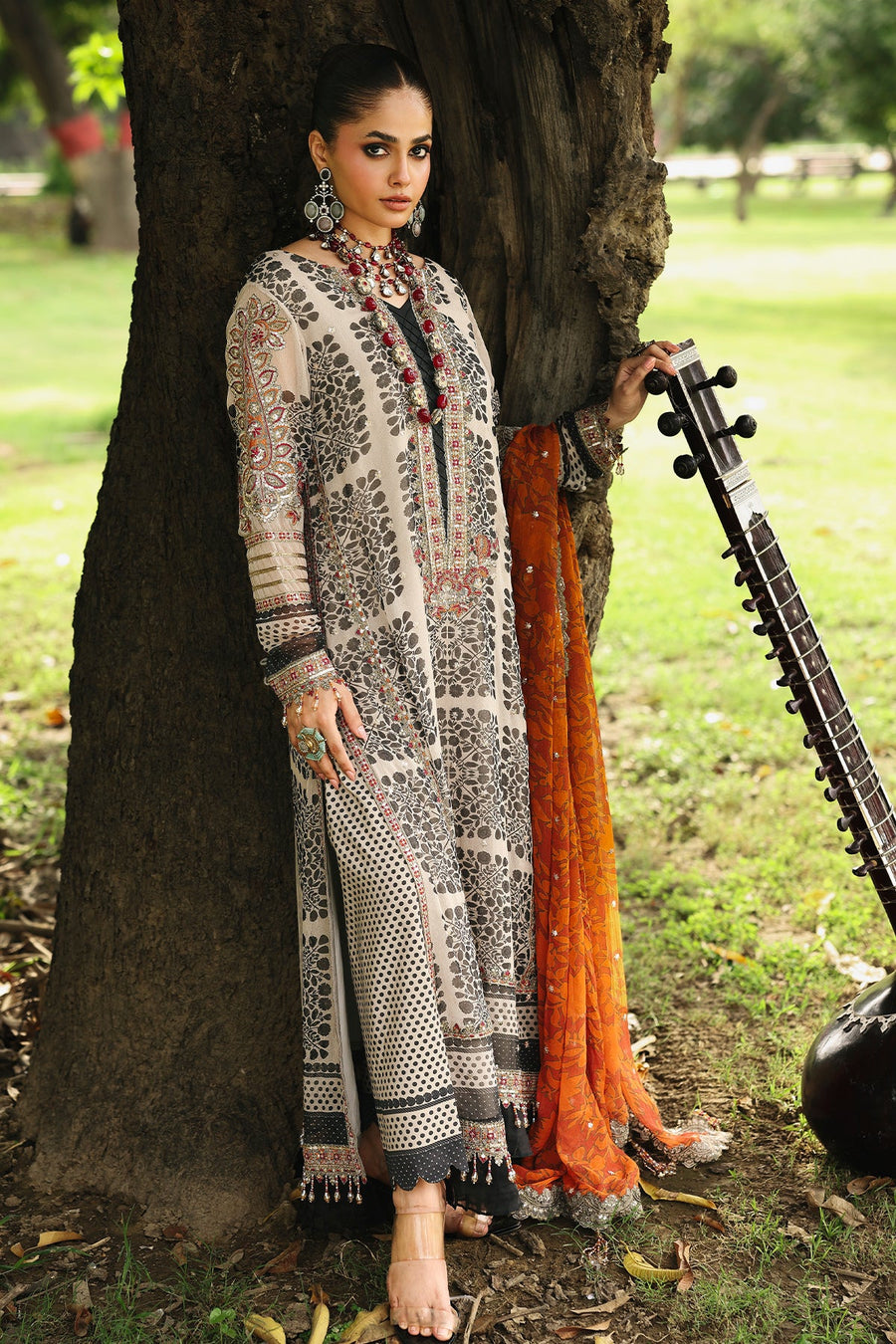 Charizma Vasal Vol-04 Embroidered Chiffon Unstitched 3Pc Suit VSL25-30