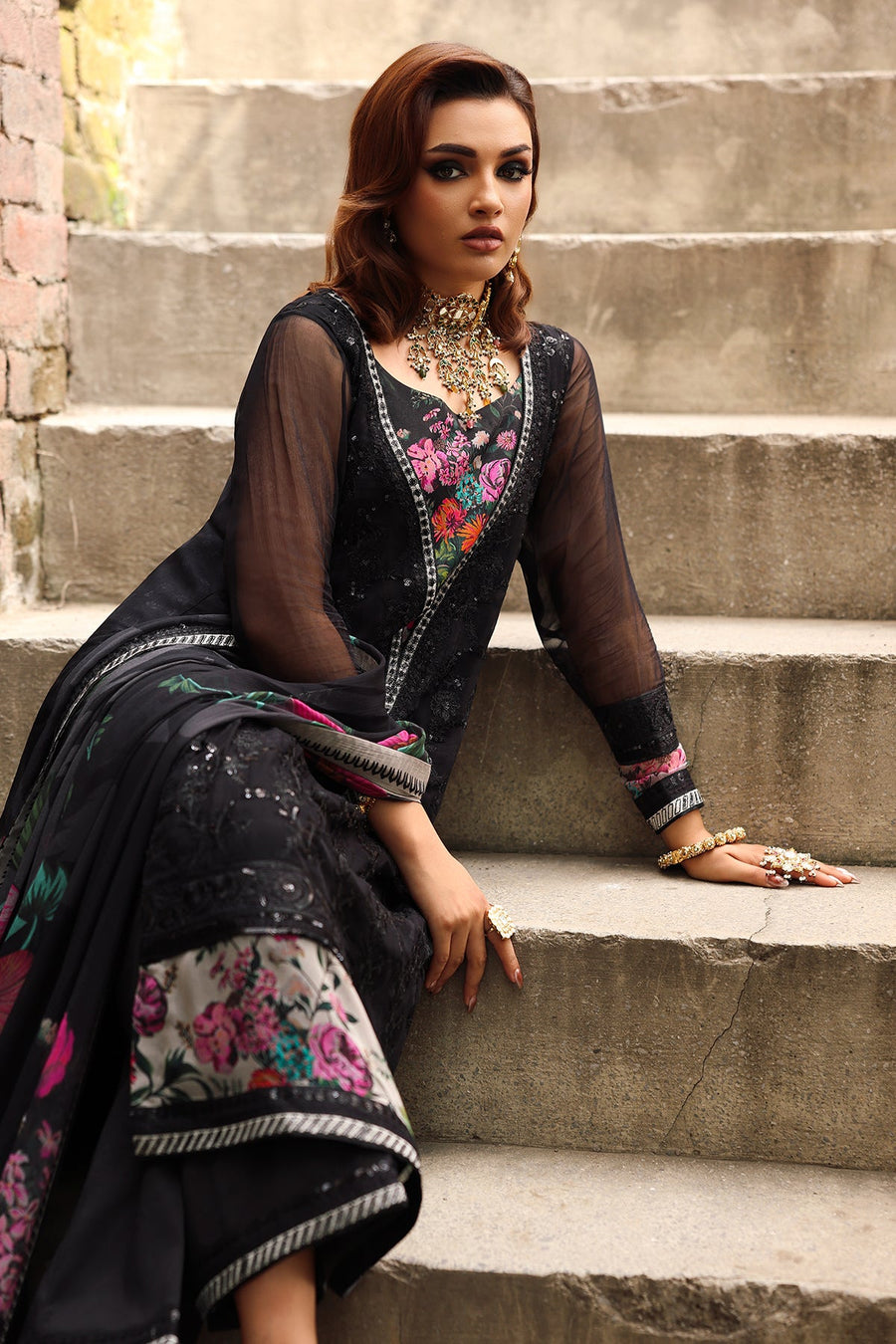 Charizma Vasal Vol-05 Embroidered Chiffon Unstitched 3Pc Suit VSL25-33