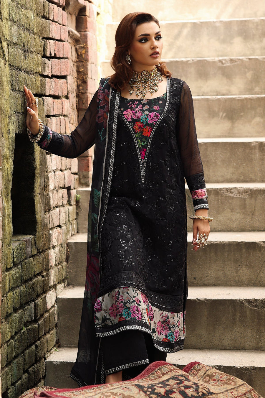 Charizma Vasal Vol-05 Embroidered Chiffon Unstitched 3Pc Suit VSL25-33