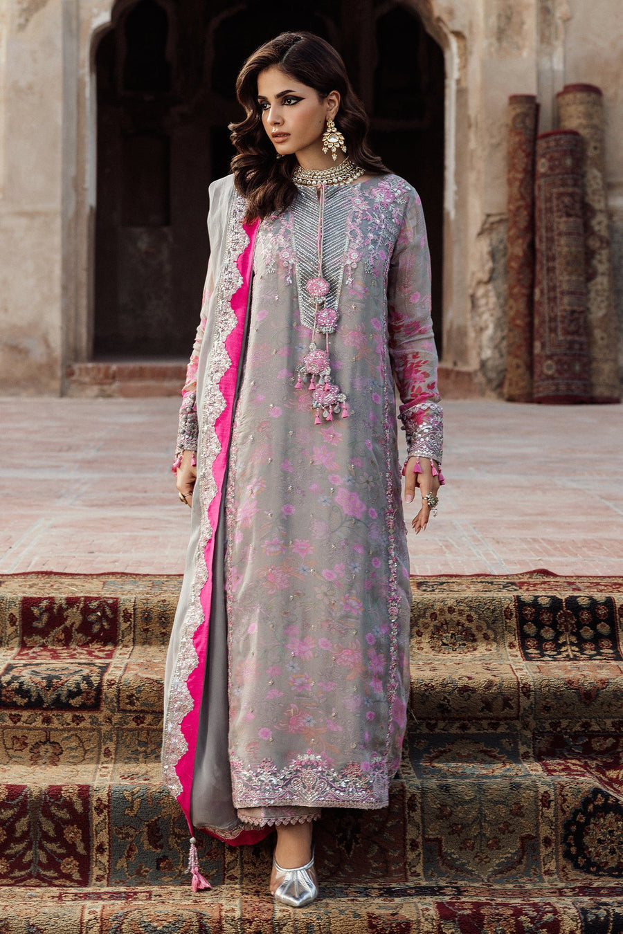 Charizma Vasal Vol-05 Embroidered Chiffon Unstitched 3Pc Suit VSL25-34