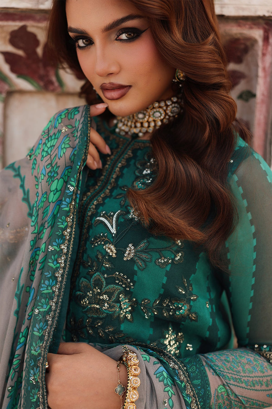 Charizma Vasal Vol-06 Embroidered Chiffon Unstitched 3Pc Suit VSL25-40