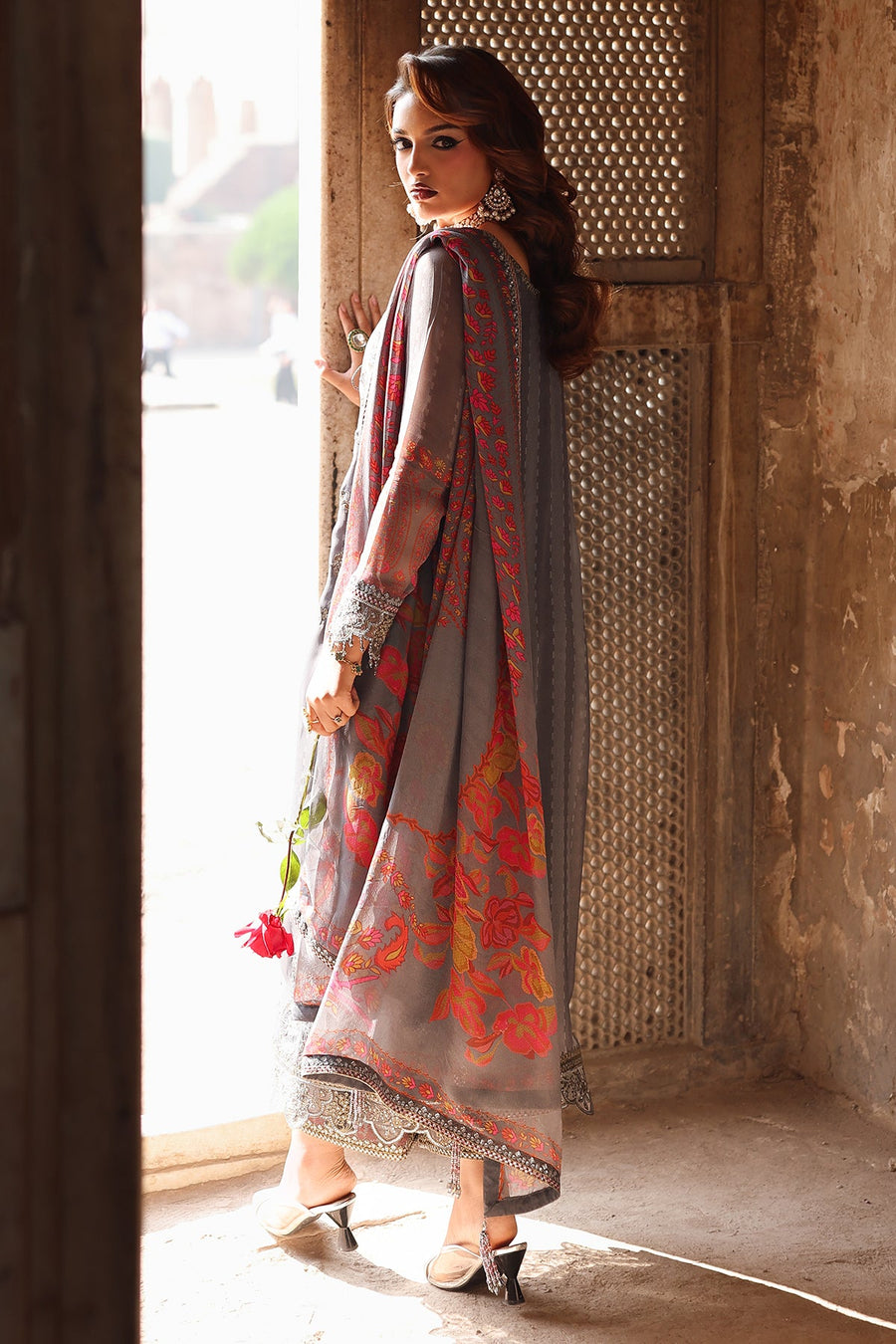 Charizma Vasal Vol-06 Embroidered Chiffon Unstitched 3Pc Suit VSL25-41