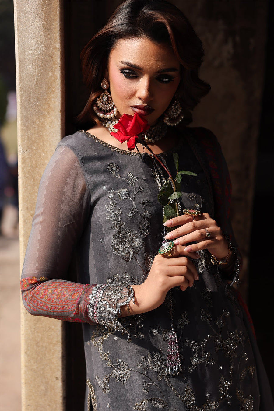 Charizma Vasal Vol-06 Embroidered Chiffon Unstitched 3Pc Suit VSL25-41