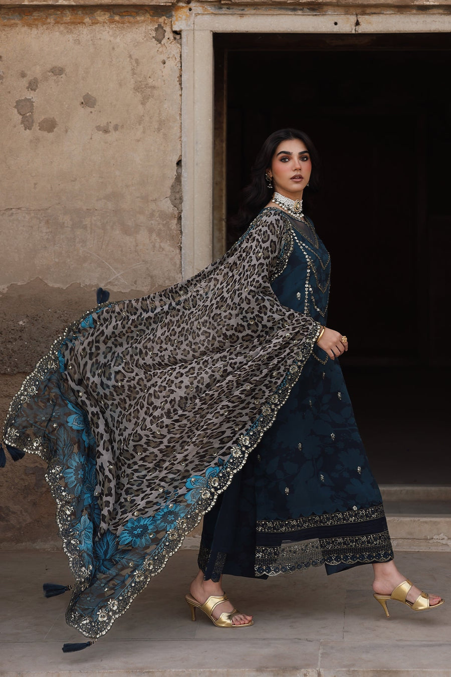 Charizma Vasal Vol-06 Embroidered Chiffon Unstitched 3Pc Suit VSL25-43