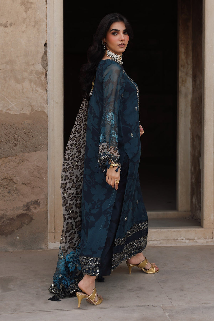 Charizma Vasal Vol-06 Embroidered Chiffon Unstitched 3Pc Suit VSL25-43