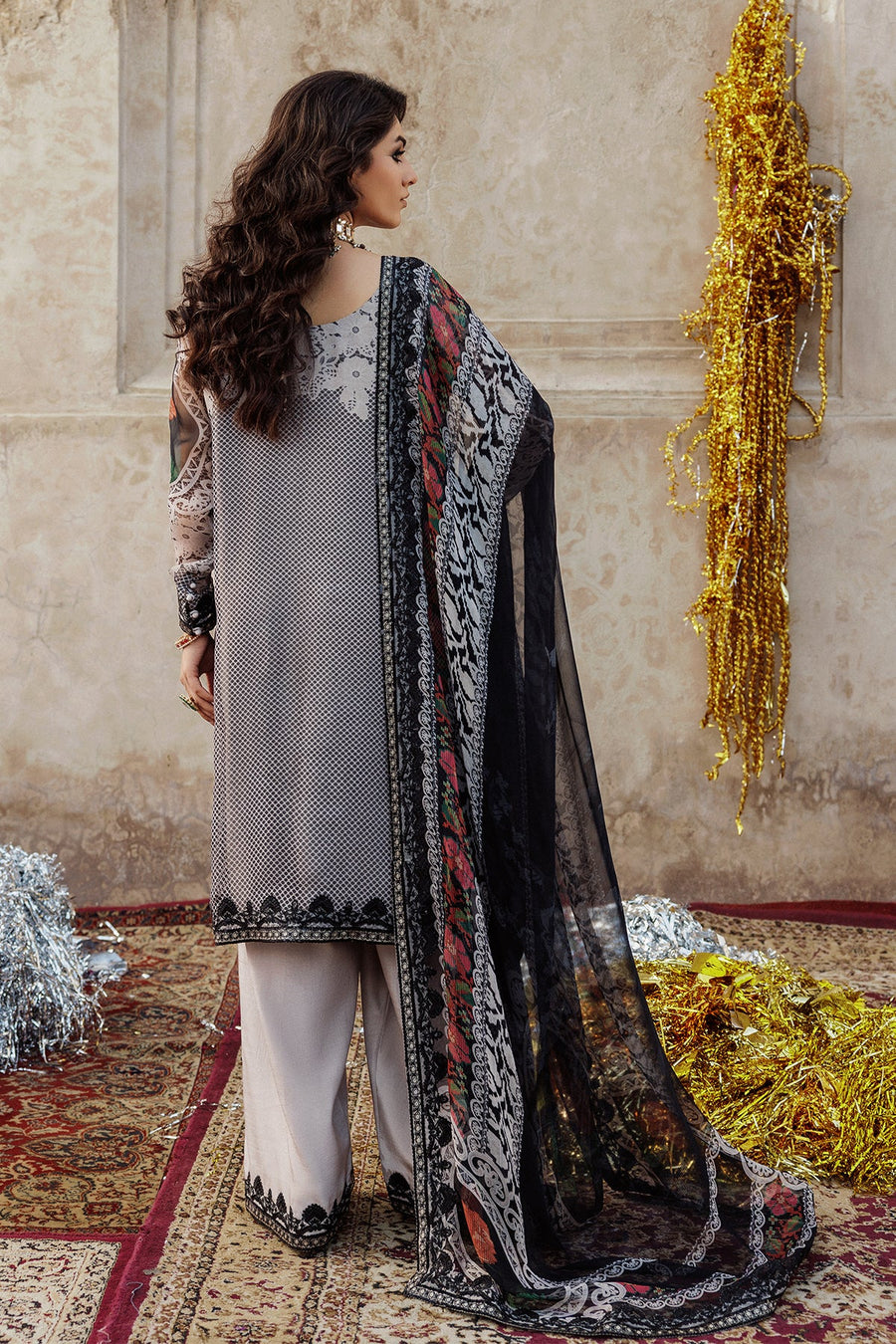 Charizma Vasal Vol-06 Embroidered Chiffon Unstitched 3Pc Suit VSL25-44