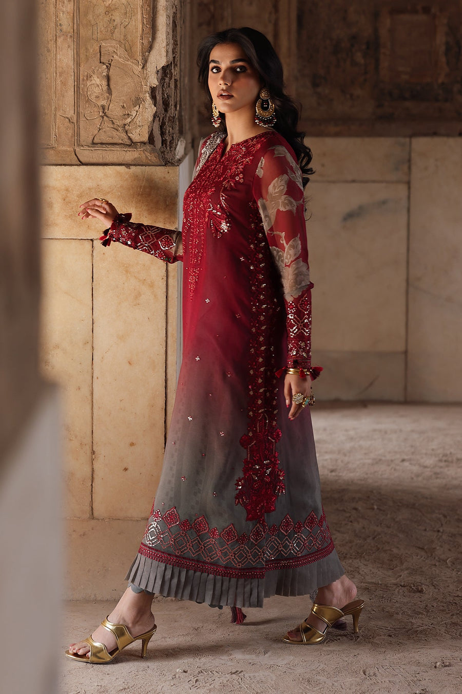 Charizma Vasal Vol-06 Embroidered Chiffon Unstitched 3Pc Suit VSL25-45