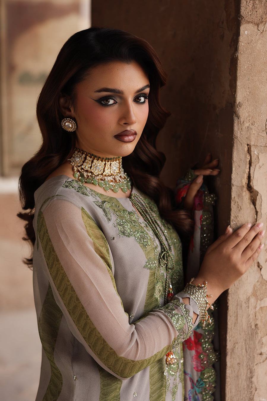 Charizma Vasal Vol-06 Embroidered Chiffon Unstitched 3Pc Suit VSL25-46