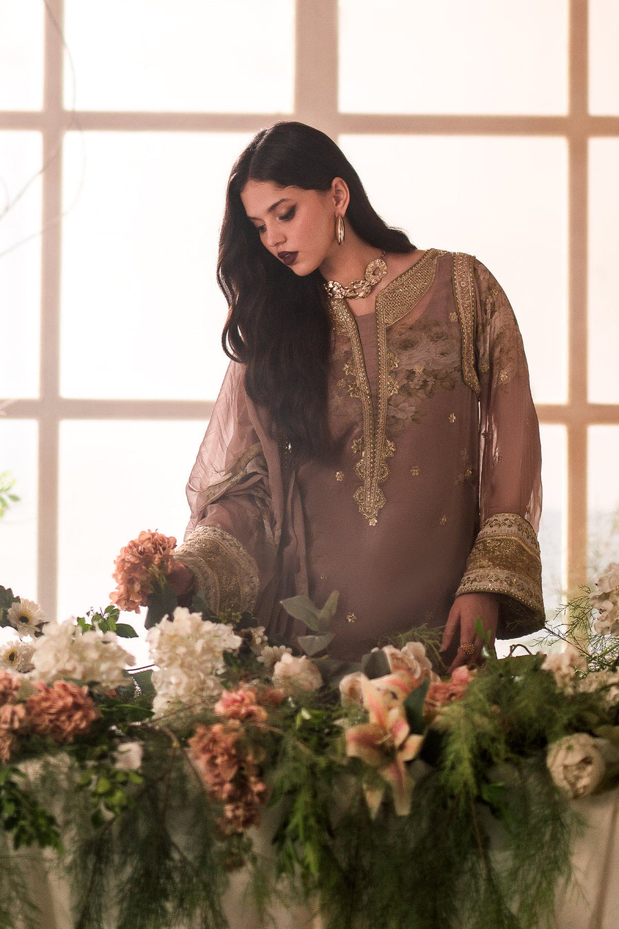 Vasal by Charizma Embroidered Luxury Chiffon Unstitched 3Pc Suit VSL5-02