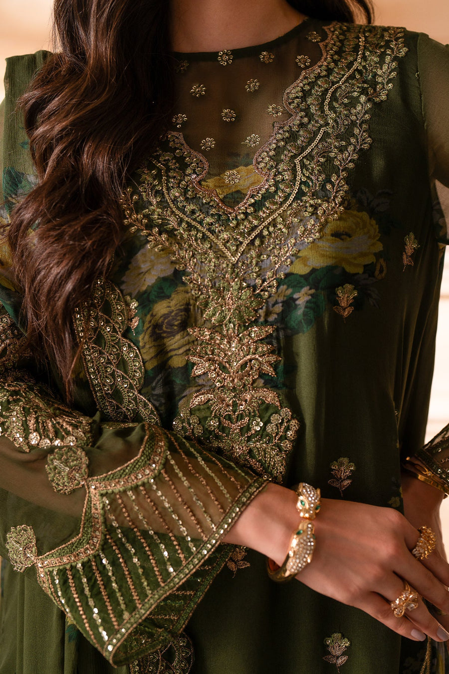 Vasal by Charizma Embroidered Luxury Chiffon Unstitched 3Pc Suit VSL5-06