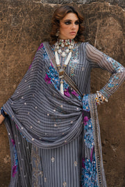 Charizma Vasal Embroidered Luxury Chiffon Unstitched 3Pc Suit VSL5-17