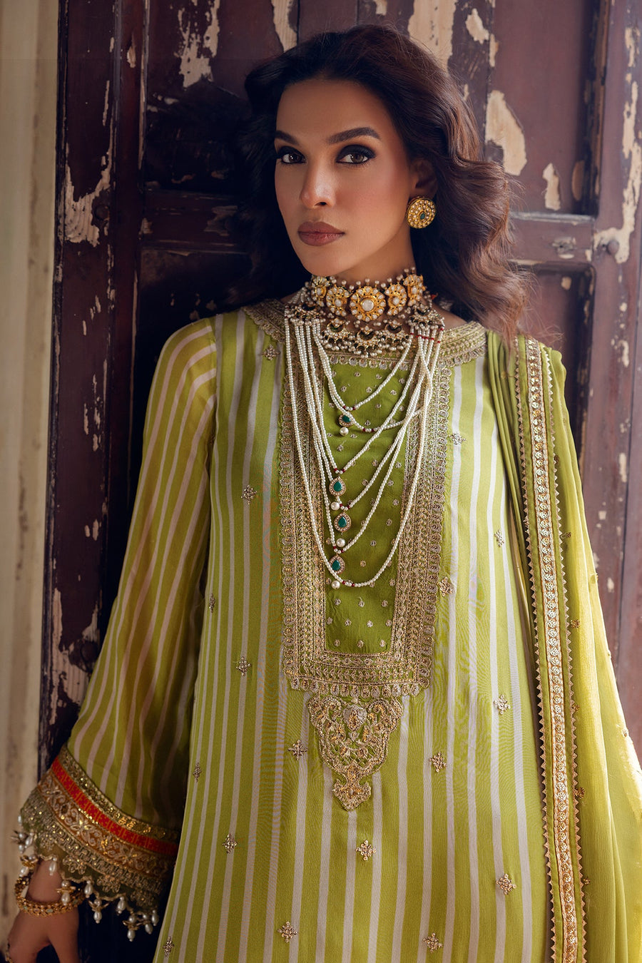 Charizma Vasal Embroidered Luxury Chiffon Unstitched 3Pc Suit VSL5-19