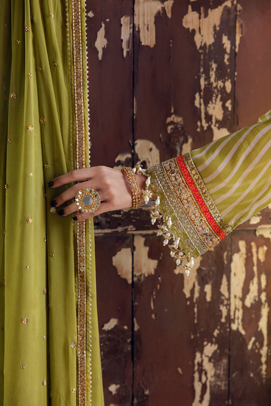 Charizma Vasal Embroidered Luxury Chiffon Unstitched 3Pc Suit VSL5-19
