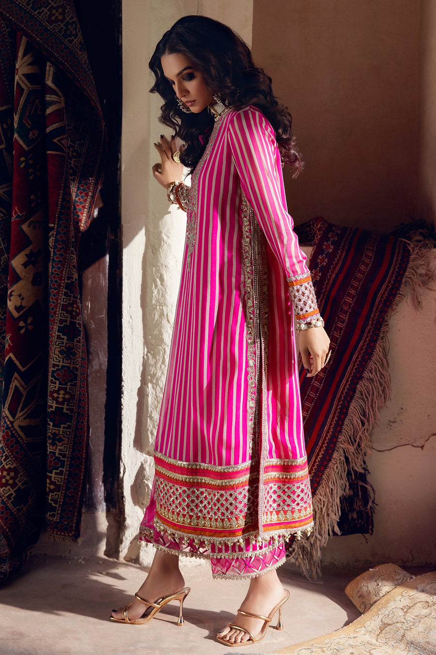 Charizma Vasal Embroidered Luxury Chiffon Unstitched 3Pc Suit VSL5-22