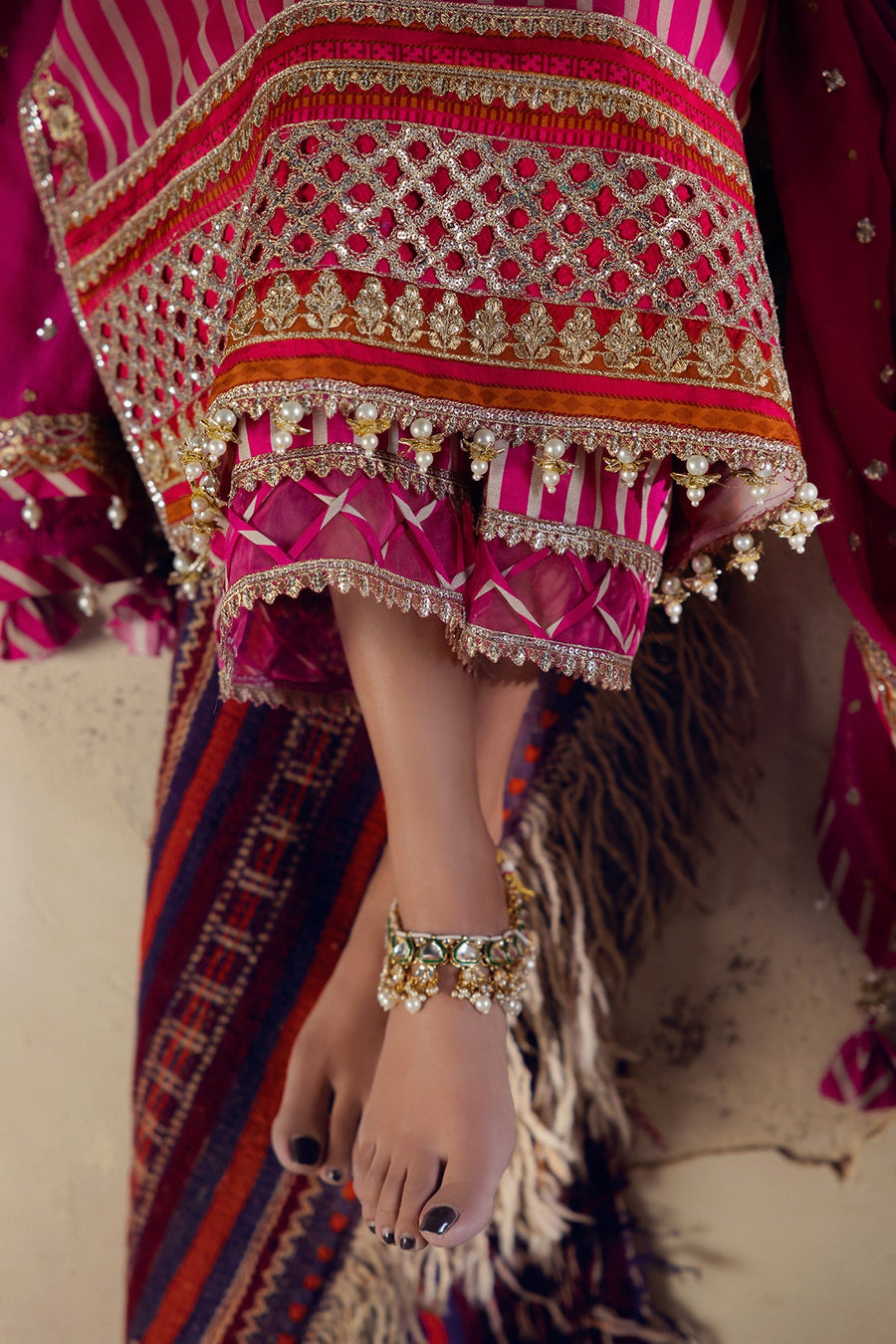 Charizma Vasal Embroidered Luxury Chiffon Unstitched 3Pc Suit VSL5-22