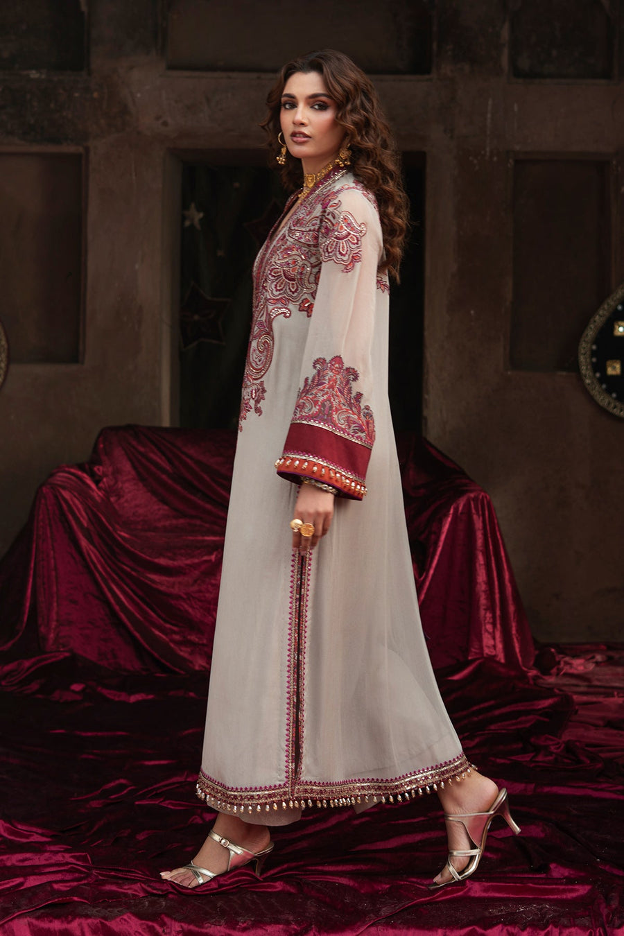 Charizma Vasal Vol-01 Embroidered Chiffon Unstitched 3Pc Suit VSL6-01