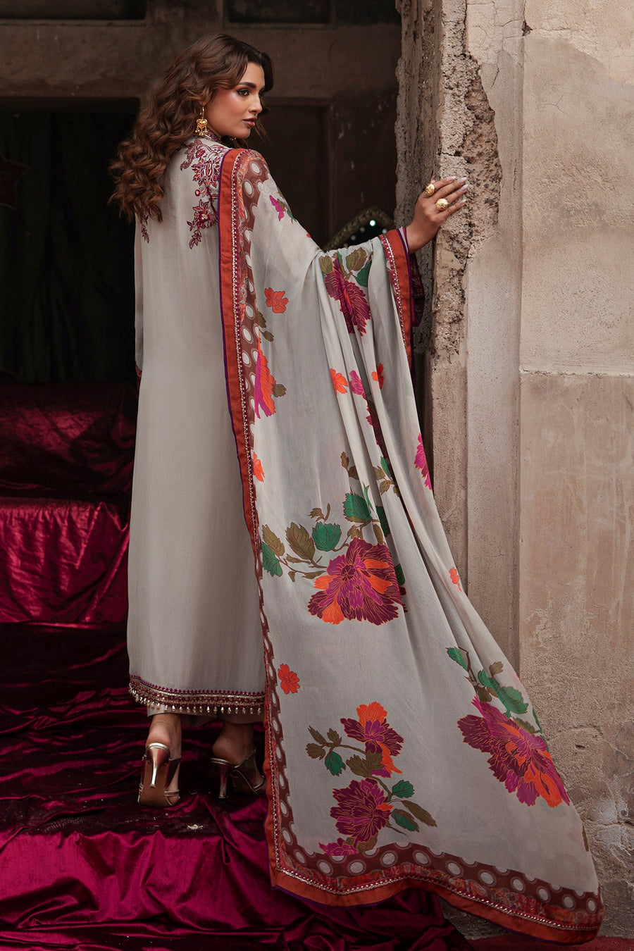 Charizma Vasal Vol-01 Embroidered Chiffon Unstitched 3Pc Suit VSL6-01