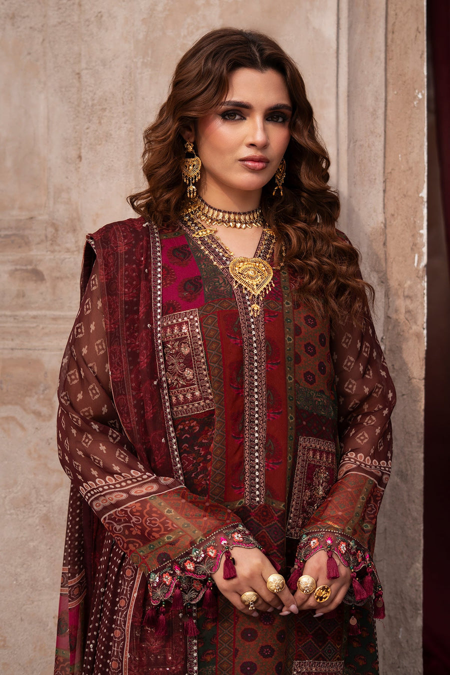Charizma Vasal Vol-01 Embroidered Chiffon Unstitched 3Pc Suit VSL6-03