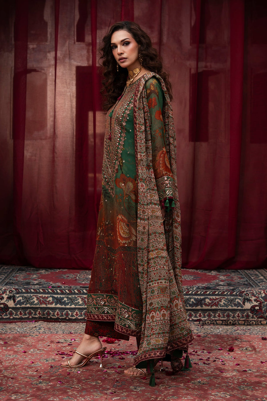 Charizma Vasal Vol-01 Embroidered Chiffon Unstitched 3Pc Suit VSL6-04