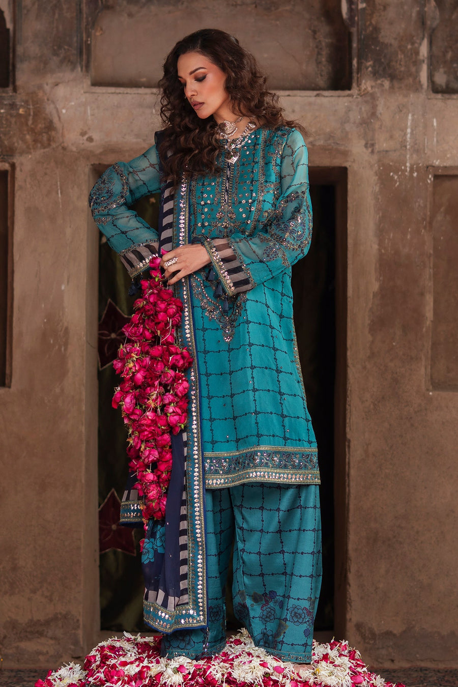Charizma Vasal Vol-01 Embroidered Chiffon Unstitched 3Pc Suit VSL6-05